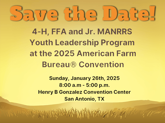 Free Registration to the American Farm Bureau Convention in Texas